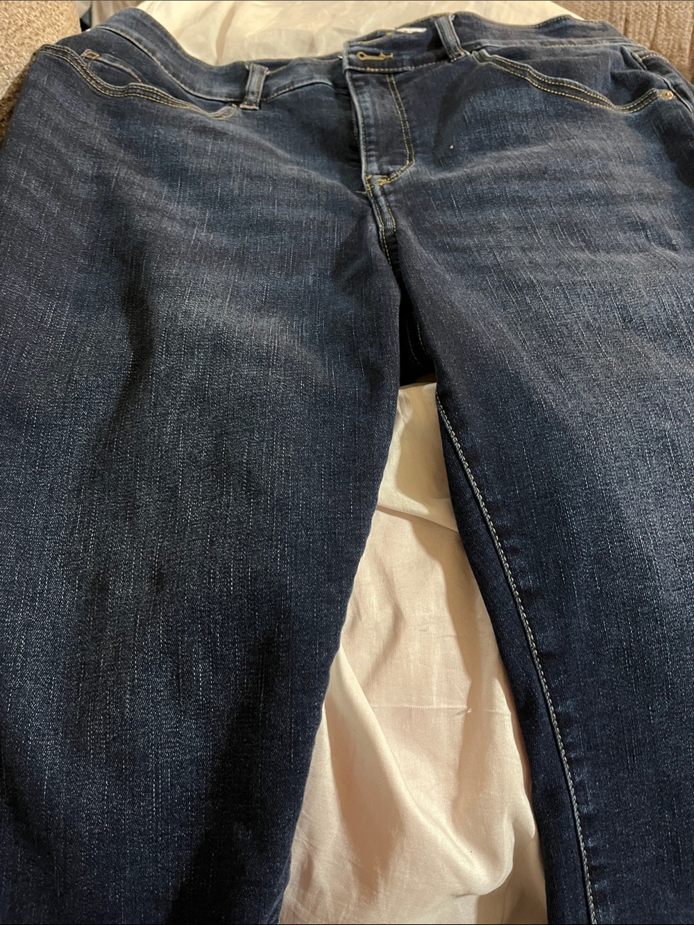 Lane Bryant Slim Straight Dark Blue Jeans